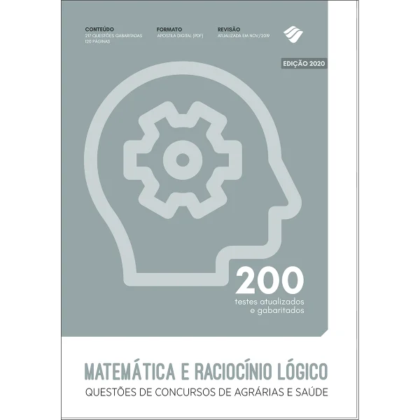 Apostila: Matemática & Raciocínio Lógico em Concursos (Téc. Agrícola/Agropecuário)